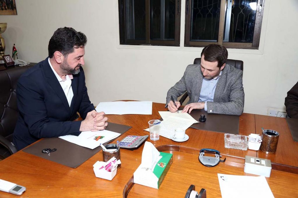 Подписание соглашения о культурном сотрудничестве АРООВАК «ЭТНИКА» и Ахли-Клубом Хашимитского Королевства Иордания